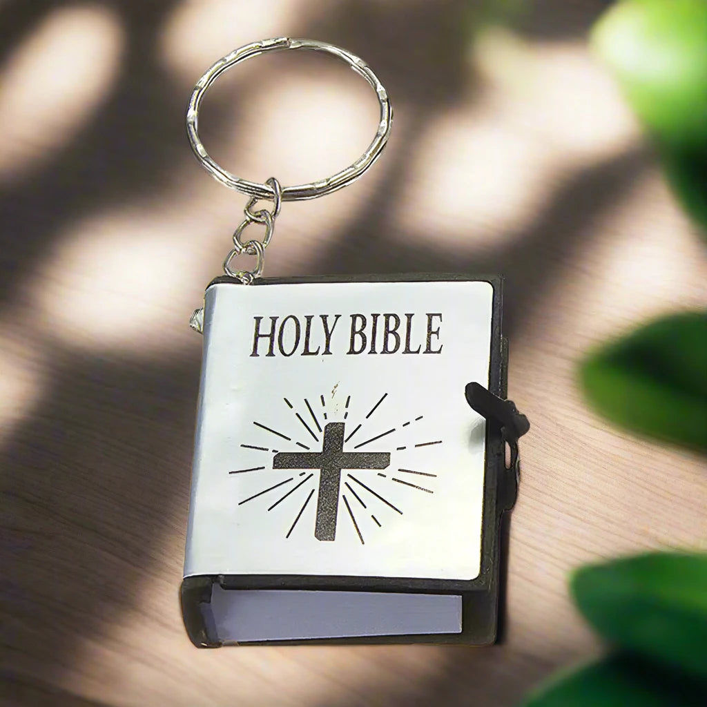 Mini Holy Bible Keychain – Readable Christian Keyring